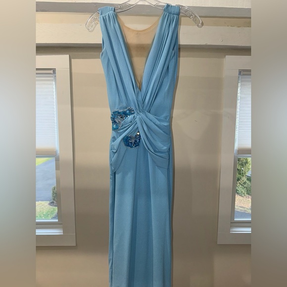 Blue Butterfly Dress by ALBINA DYLA - Picture 5 of 6